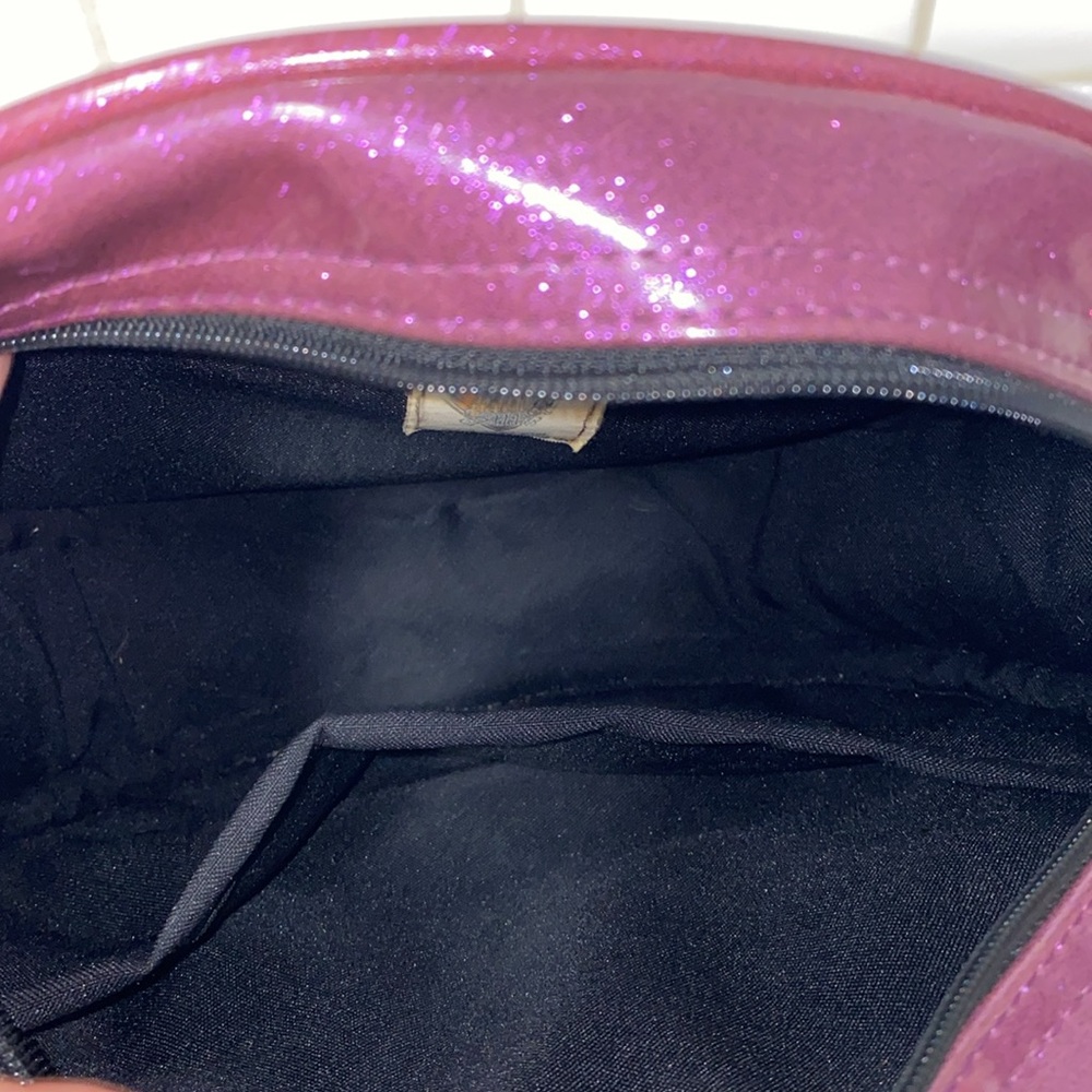 *RARE Love Pain & Stitches Maroon Glitter and Holo Face Happy Face Pumpkin Purse - Picture 9 of 11
